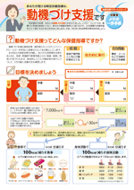 あなたが受ける特定保健指導は 動機づけ支援です
